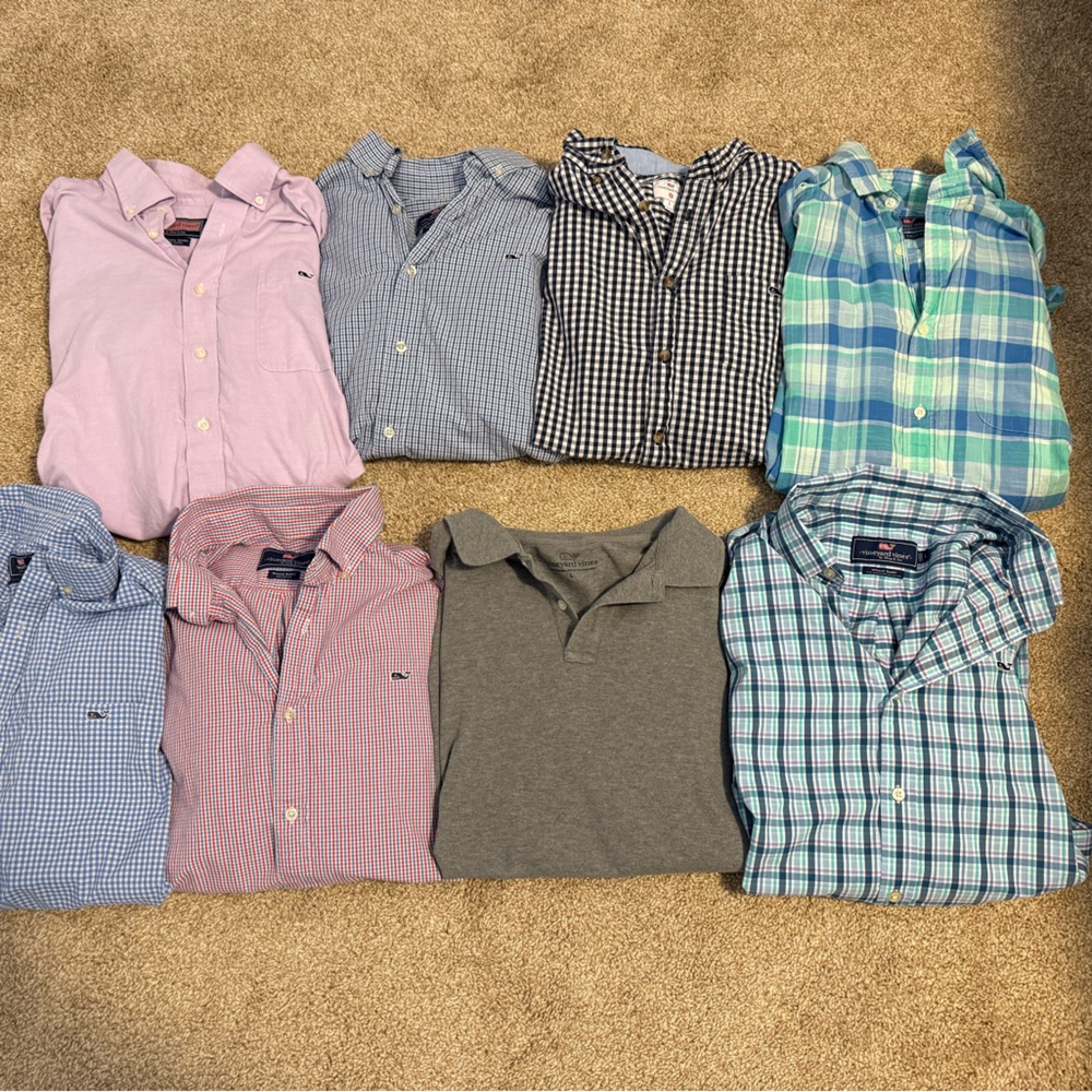 Vineyards Vines Men Shirts Bundle